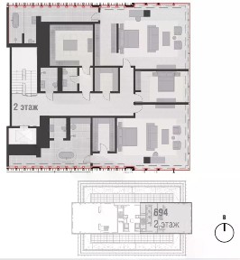 Продаются многокомнатные апартаменты, 904 м²