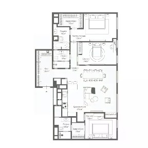 Продаются 4-комн. апартаменты, 134,1 м²