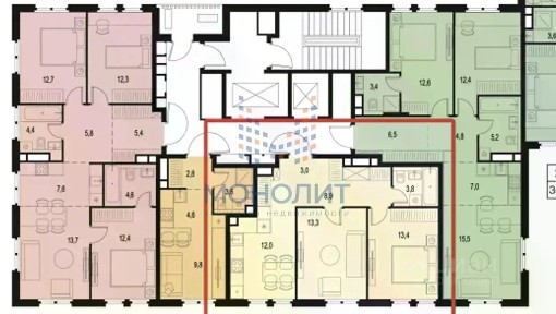 Продается 2-комн. квартира, 54,5 м²