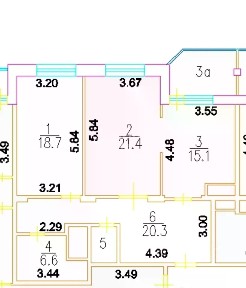 Продается 2-комн. квартира, 84,3 м²