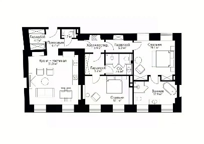 Продается 3-комн. квартира, 115 м²