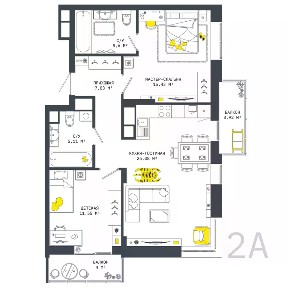 Продается 2-комн. квартира, 78,1 м²