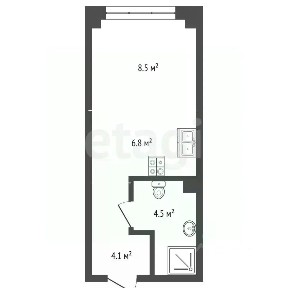 Продается студия, 24 м²