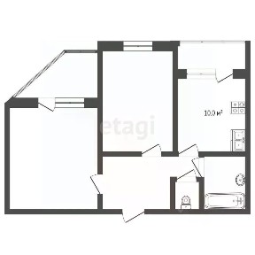 Продается 2-комн. квартира, 59,5 м²