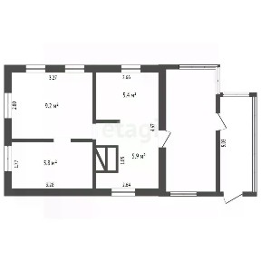 Продается 1-этажный дом, 26,3 м²