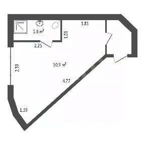 Продается помещение свободного назначения, 12,5 м²