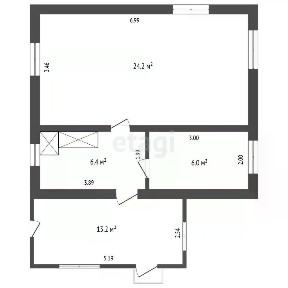 Продается 2-этажный дом, 40 м²