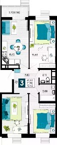 Продается 3-комн. квартира, 73,4 м²