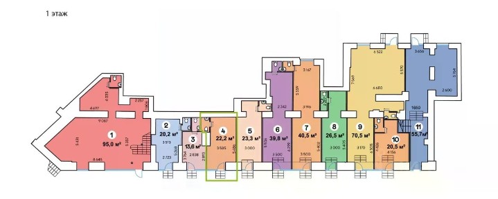Сдается торговая площадь, 23,3 м²