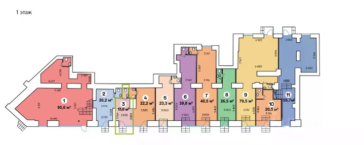 Сдается торговая площадь, 13,6 м²