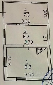 Продается 2-этажный дом, 34,8 м²