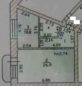 Продается 3-комн. квартира, 86,8 м²