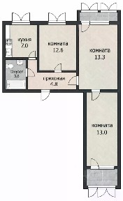 Продается 3-комн. квартира, 59,8 м²