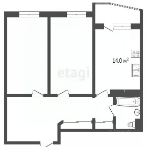 Продается 2-комн. квартира, 73 м²