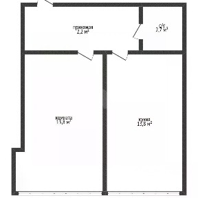 Продается 1-комн. квартира, 49,5 м²