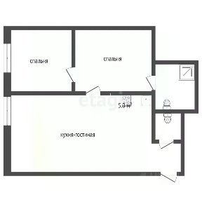 Продается 2-комн. квартира, 56 м²