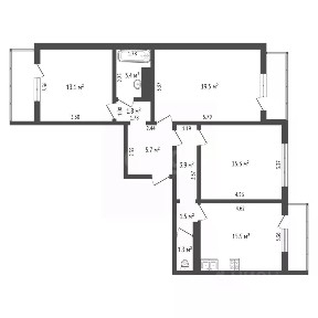 Продается 3-комн. квартира, 81 м²