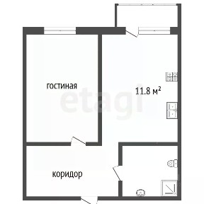 Продается 1-комн. квартира, 35 м²