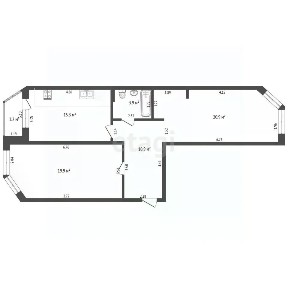 Продается 2-комн. квартира, 74 м²