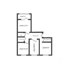 Продается 3-комн. квартира, 62,5 м²