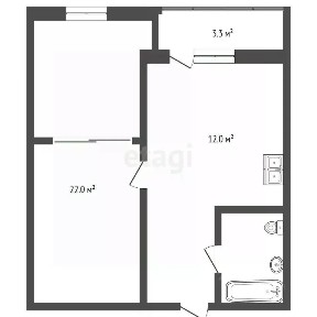 Продается 1-комн. квартира, 40,3 м²