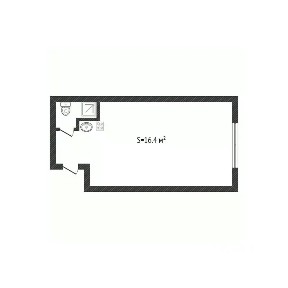 Продается студия, 16,4 м²