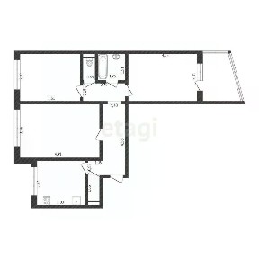 Продается 3-комн. квартира, 63,7 м²