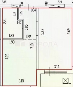 Продается 2-комн. квартира, 41,7 м²