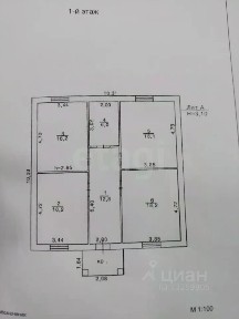 Продается 1-этажный дом, 90 м²