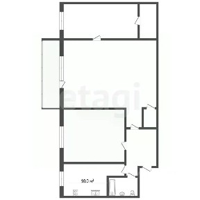 Продается 2-комн. квартира, 54,7 м²
