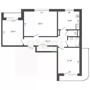 Продается 3-комн. квартира, 69 м²