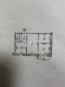 Продается 3-комн. квартира, 49,8 м²