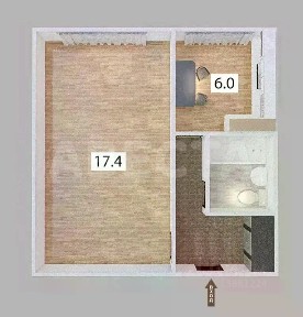 Продается 1-комн. квартира, 29,8 м²