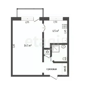 Продается 1-комн. квартира, 30,2 м²