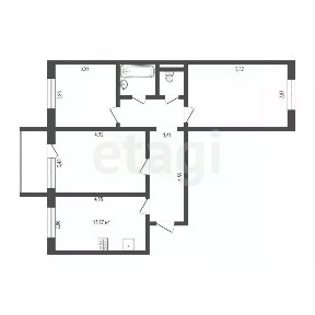 Продается 3-комн. квартира, 70,1 м²