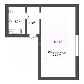 Продается студия, 21,8 м²