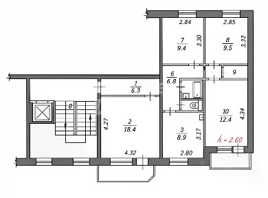 Продается 4-комн. квартира, 76,7 м²