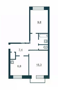 Продается 2-комн. квартира, 43,3 м²