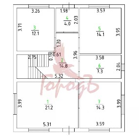 Продается 2-этажный дом, 178,2 м²