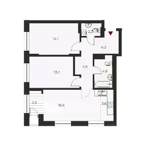 Продается 3-комн. квартира, 68,5 м²