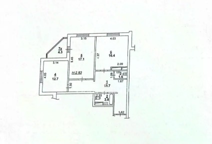 Продается 3-комн. квартира, 70,3 м²