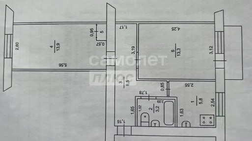 Продается 2-комн. квартира, 46 м²
