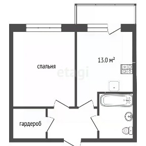 Продается 1-комн. квартира, 43 м²