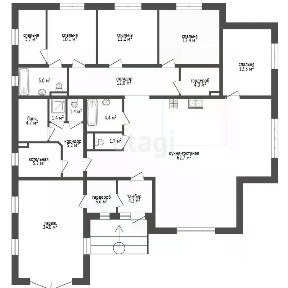 Продается 1-этажный дом, 193 м²