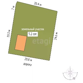 Продается 1-этажный дом, 31 м²