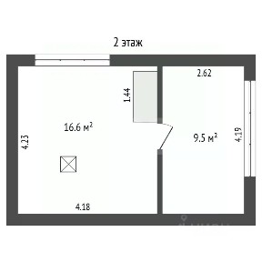 Продается 2-этажный дом, 72,3 м²