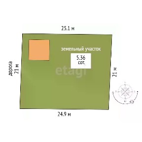 Продается 2-этажный дом, 58,6 м²