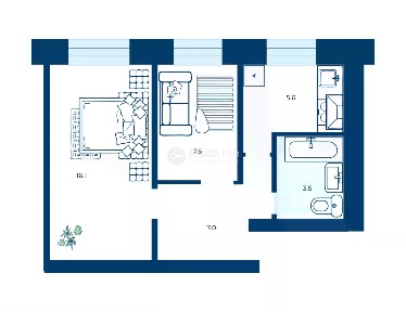 Продается 2-комн. квартира, 42 м²