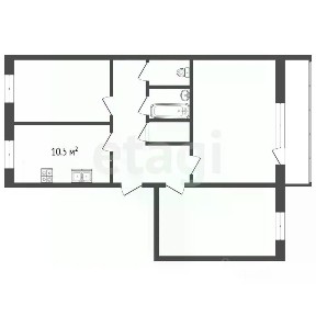 Продается 3-комн. квартира, 72,9 м²