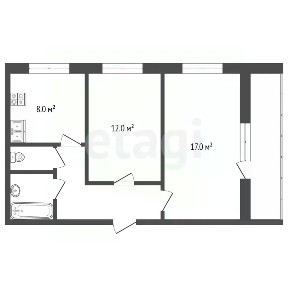Продается 2-комн. квартира, 52 м²